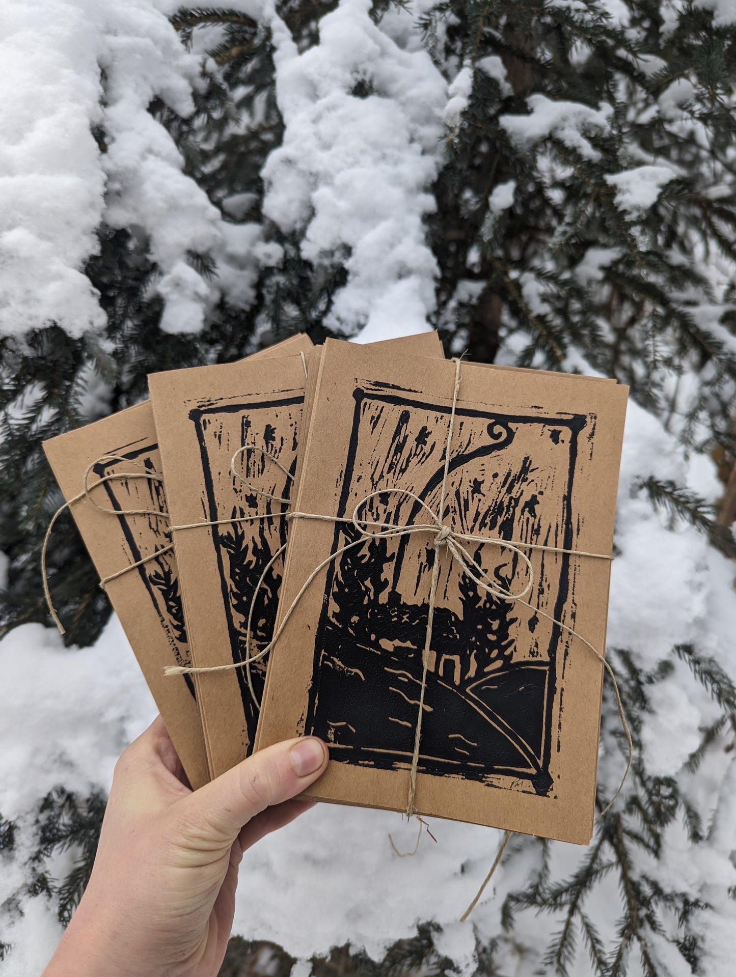 Winter Nights- Holiday Cards 5pack